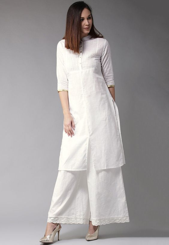 How to style white kurti? 10 Styles to try this Year!